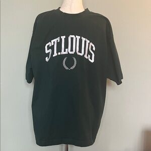 Cotton On Dark Green ST. LOUIS Crewneck Tee - Short Sleeve